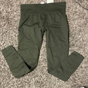 HALARA Olive Green High-Waist Leggings